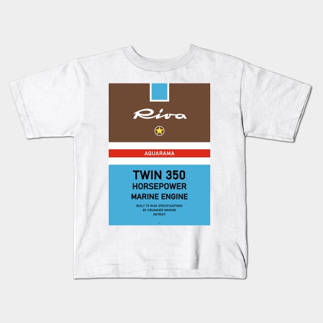 Riva Aquarama Special Runabout Kids T-Shirt by PB Mary